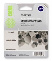 Cactus cs-ept969 совместимый светло-серый для epson stylus photo r2880 (13ml)