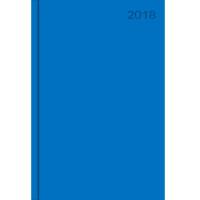 Канц-Эксмо Ежедневник датированный на 2018 год "Насыщенный синий", А5, 176 листов