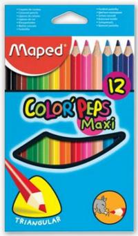 Maped Цветные карандаши Color Peps Maxi, трехгранные, 12 цветов