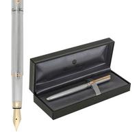 FLAVIO FERRUCCI Ручка перьевая "Classico Gold", рифленый, хромированный корпус