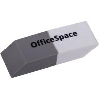 OfficeSpace Ластик скошенный, комбинированный, термопластичная резина, 41x14x8 мм