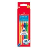 Faber-Castell Карандаши цветные Jumbo Grip, 6 цветов, 6 штук