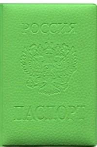 Стрекоза Обложка на паспорт (зеленая)
