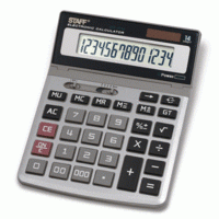 Staff Калькулятор настольный металлический "STF-1714", 14 разрядов
