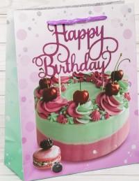 Арт Узор Пакет ламинированный вертикальный "Happy Birthday", ML 23x27x8 см, 6 штук, арт. 2779082 (количество товаров в комплекте: 6)