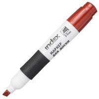 Index Маркер для белой доски, 1-5 мм, красный, клиновидный наконечник, грип