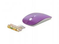 CBR Мышь CM-700 глянец slim-корпус USB фиолетовый