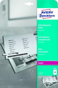 Avery Zweckform Пленка самоклеящаяся, А4, 0,14 мм, 25 листов