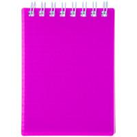 Hatber Блокнот "Diamond neon. Розовый", А7, 80 листов, клетка, на гребне