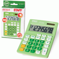 Staff Калькулятор настольный "STF-8318", 8 разрядов, зеленый