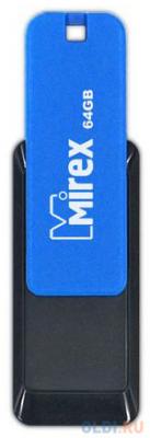 Mirex Флешка 64Gb City USB 2.0 синий черный 13600-FMUCIB64