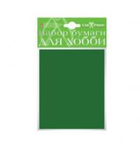 Альт Бумага крашенная в массе, А6, 10 листов (темно-зеленая)