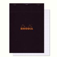 Rhodia Блокнот "Basics", чёрный, 21х29,7 см, клетка, 80 л