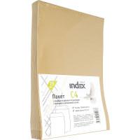 Index (канцтовары) post Пакеты "Index Post", С4 (229x324x40 мм), с боковым и донным расширением, крафт, силиконовая лента, 130 г/м2, 25 штук (количество товаров в комплекте: 25)