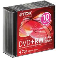 TDK Диск DVD+RW TDK, 4.7Gb, 4x, Slim