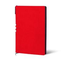 LOREX Ежедневник недатированный с ручкой, А5, 128 листов, красный (черный срез)