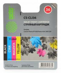 Cactus Картридж струйный CS-CLI36 многоцветный для Canon (11.8мл)
