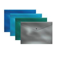 ErichKrause Папка-конверт на кнопке "Glossy Ice Metallic", непрозрачная, А4