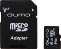 QUMO MicroSDXC 64 GB Сlass 10 с адаптером SD UHS-1 3.0