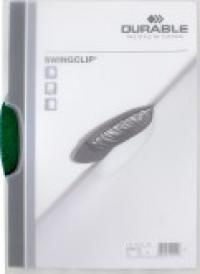 Durable Папка с фигурным клипом "Swingclip", А4, цвет клипа зеленый