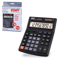 Staff Калькулятор настольный металлический "STF-444-12", 12 разрядов