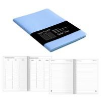 Канц-Эксмо Ежедневник недатированный "Soft Touch. Голубой", А5, 136 листов