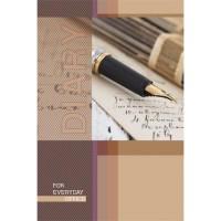 Канц-Эксмо Ежедневник полудатированный "Офисный стиль. Золотое перо", А5, 192 листа