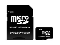 Silicon Power Micro SD флэш-карта 2 ГБ черный (SP002GBSDT000V10-SP)