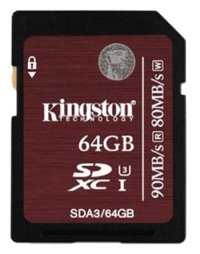 Kingston SDXC Class 10 64GB SDXC UHS-I U3