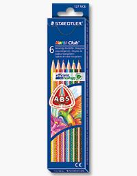 Staedtler Набор цветных карандашей "Noris Club", треугольные, 6 цветов