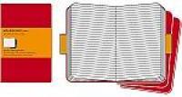 Moleskine Записная книжка "Сahier", Pocket, 9х14 см, линейка, красная , 3 штуки, в блистере