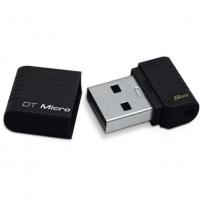 Kingston DataTraveler Micro 8Гб, Черный, пластик, USB 2.0