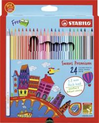STABILO Набор цветных карандашей "Swans Premium Editional", 24 цвета