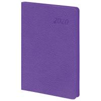 BRAUBERG Ежедневник датированный на 2020 год "Stylish", А5, 168 листов, фиолетовый срез, цвет обложки фиолетовый