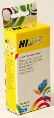 Hi-Black Картридж струйный "Hi-Black", совместимый с "Canon" CLI-521С с чипом, голубой