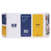 HP 80 350-ml Yellow Ink Cartridge