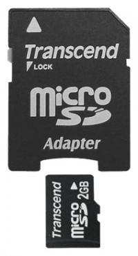 Transcend Micro-SD 2Gb + adapter TS2GUSD