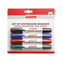 Berlingo Набор маркеров для магнитно-маркерной доски, 4 цвета