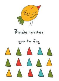 Блокнот для записей "Birdie invites you to fly"