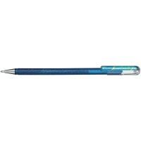Pentel Ручка гелевая &quot;Hibrid Dual Metallic&quot;, 0,55 мм, синий/зеленый