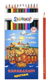 Silwerhof Цветные карандаши "В гостях у сказки", 24 цвета