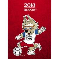 Официальная лицензионная продукция Чемпионата мира по футболу FIFA 2018 в России™ Бизнес-блокнот "Чемпионат мира по футболу 2018. Талисман", красный, А6, 80 листов