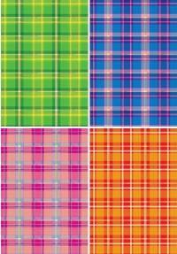 АппликА Картон цветной поделочный с тиснением "Шотландка", А4, 4 листа