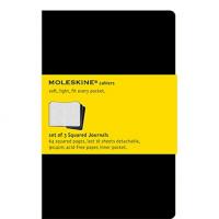 Moleskine Записная книжка "Сahier", Pocket, 9х14 см, клетка, черная , 3 штуки, в блистере