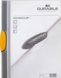 Durable Папка с боковым прижимным механизмом "Swingclip", А4, желтый