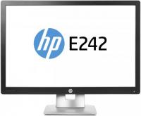 HP Монитор 24&quot; EliteDisplay E242 серебристый черный IPS 1920x1080 250 cd/m^2 7 ms HDMI VGA DisplayPort USB M1P02AA