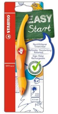 STABILO Ручка-роллер для правшей "Easy Start", желто-оранжевый, + 1 стержень