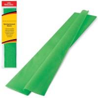 BRAUBERG Цветная крепированная бумага "Brauberg. Стандарт", растяжение до 65%, 25 г/м2, зеленая, 50x200 см