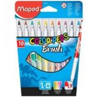 Maped Фломастеры с кистевидным узлом "Color peps brush", 10 цветов