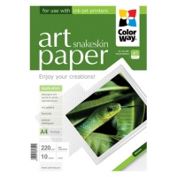 ColorWay Фотобумага  ART матовая, Фактура: кожа змеи, A4, плотность: 220 г/м2, 10 листов